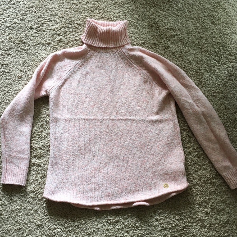 Lovely Michael Kors Pale Pink Turtle Neck Sweater